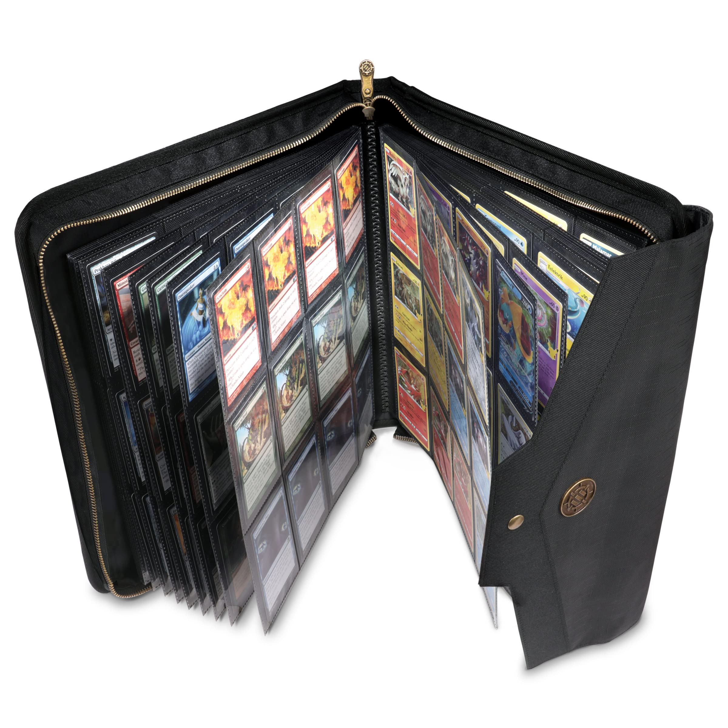dragonhide card binder LongLongJin Premium Trading Rest your cards beneath the specially reinforced Dragon Skin cover which saves your precious cards from dents and creases Binder - 9-Pocket Dragon Hide