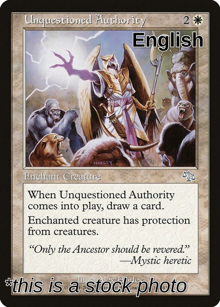 Unquestioned Authority