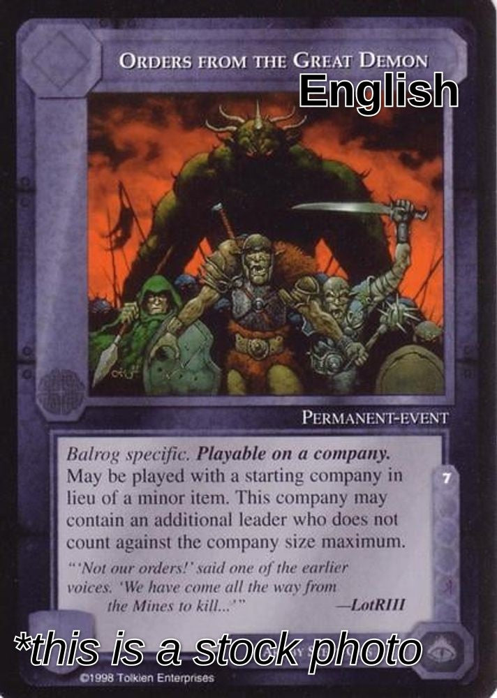 Orders from the Great Demon
