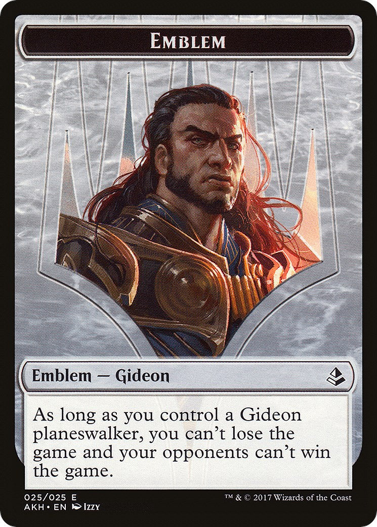 Emblem - Gideon of the Trials // Zombie Double-Sided Token