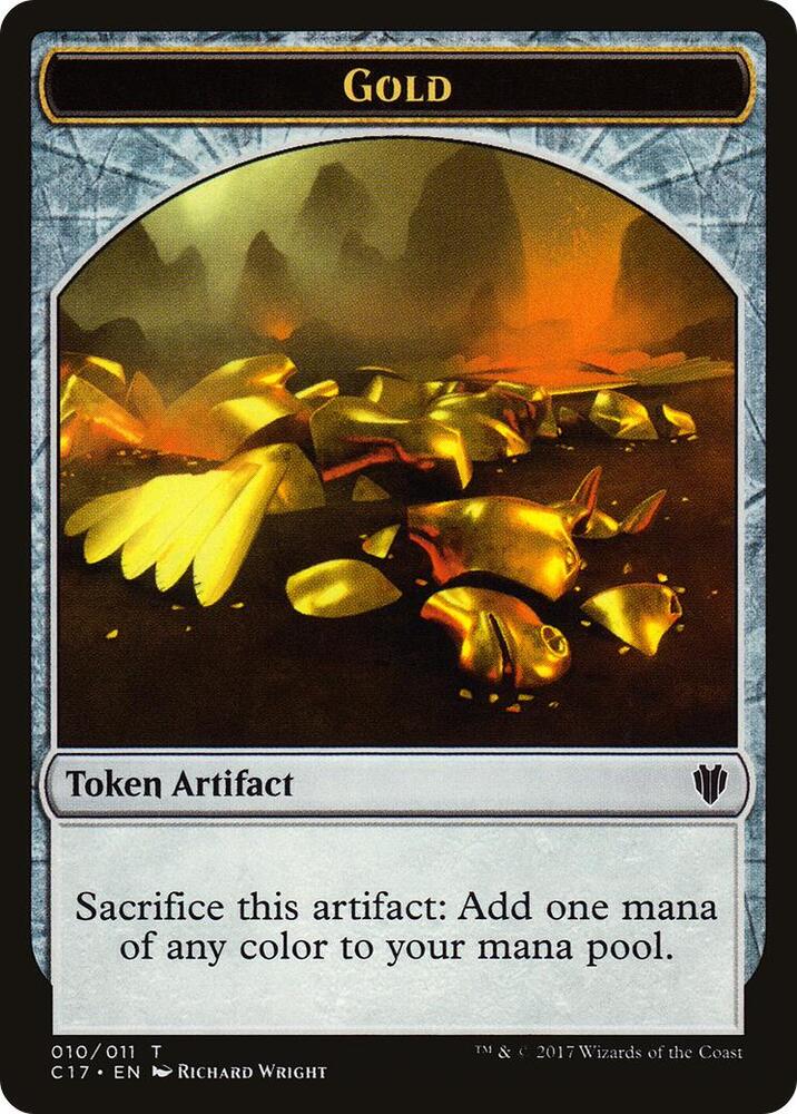 Dragon (006) // Gold Double-Sided Token (Back)