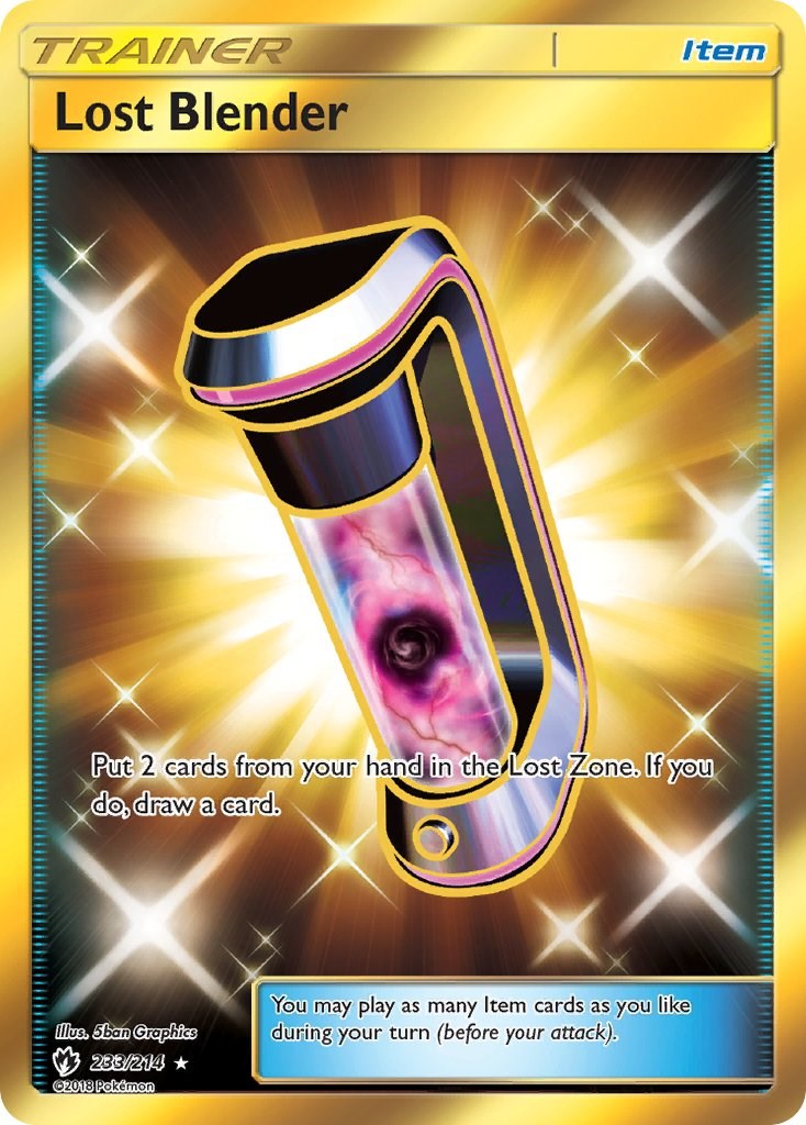 Pokemon Trading Card Game Lost Thunder Secret Rare Lost Blender #233