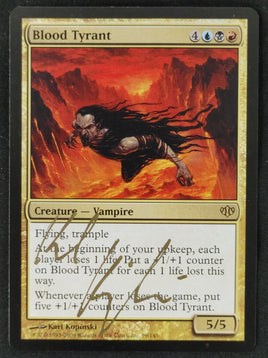 Signed Blood Tyrant - Conflux - MP - MTG Magic the Gathering