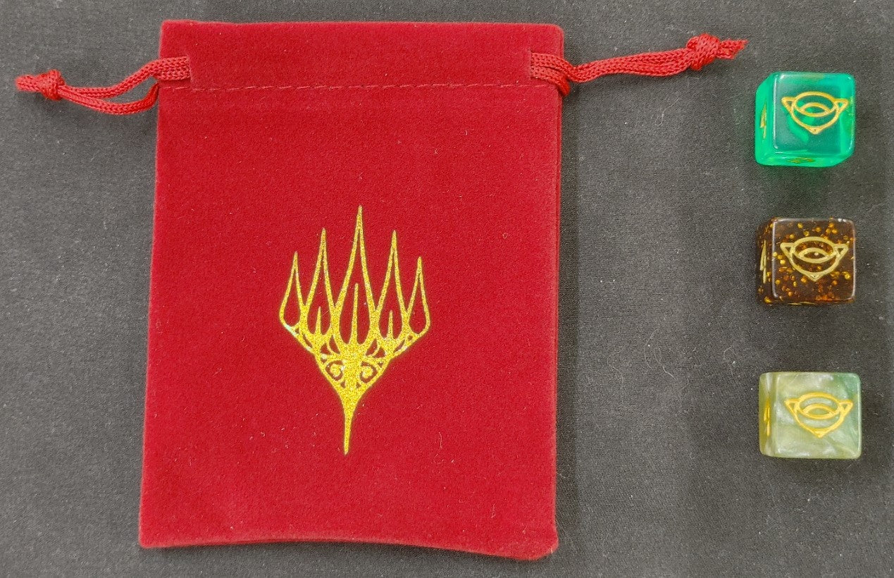 MTG Lord of the Rings 3 Dice Set D6 Plus Bag