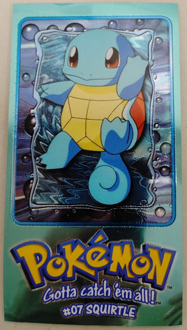 1999 Topps Pokemon TV Squirtle # 2 Tin Topper Card