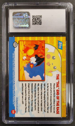 Tail End Of Race Pokemon Topps First Movie 50 Graded CGC 8
