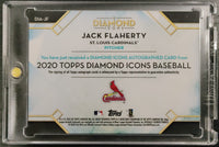 Autographed Jack Flaherty #7 / 10 2020 Diamond Icons Baseball
