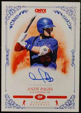 Onyx Vintage Blue Autographed - Andy Pages