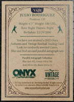 Onyx Vintage Blue Autographed - Julio Rodriguez
