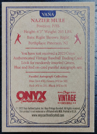 Onyx Vintage Blue Autographed - Nazier Mule