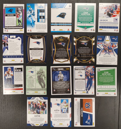 Cam Newton Instant Collection Of 18 Football Cards