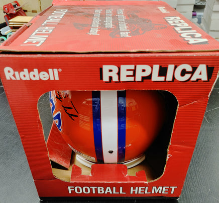 Tim Tebow Replica Riddell Signed Football Helmet