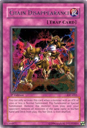 Chain Disappearance