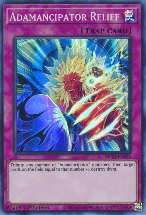 yugioh adamancipator cards Adamancipator Relief [MP21 - MP21-EN235 Super Rare]