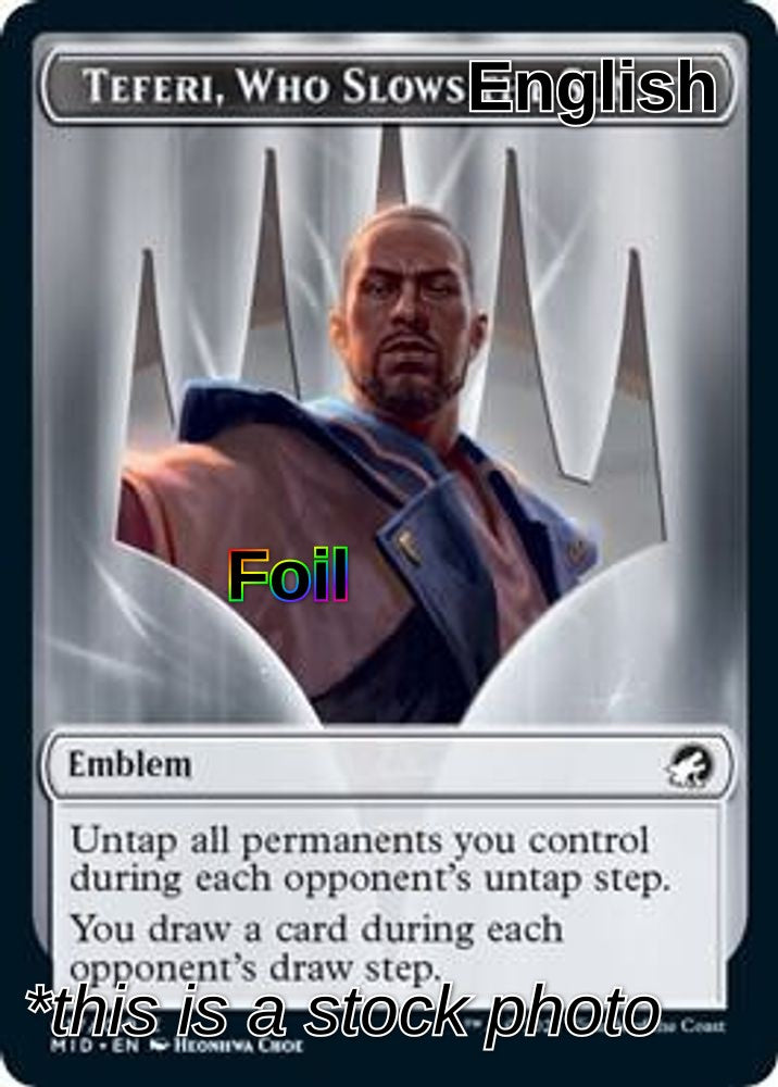 Zombie (005) // Emblem - Teferi, Who Slows the Sunset Double-Sided Token (Back)