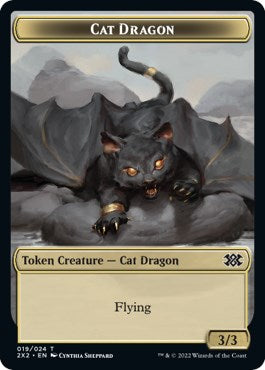Cat Dragon // Spirit (008) Double-Sided Token