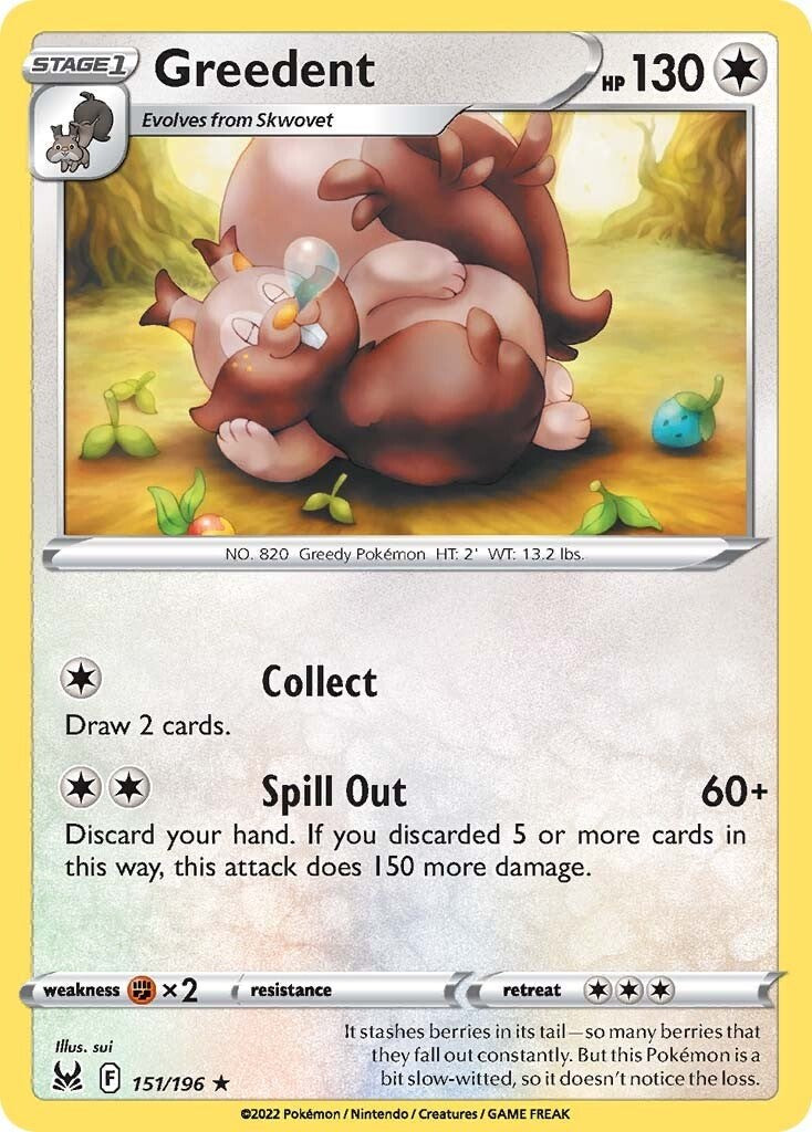 Greedent [SWSH11 - 151/196 Rare]