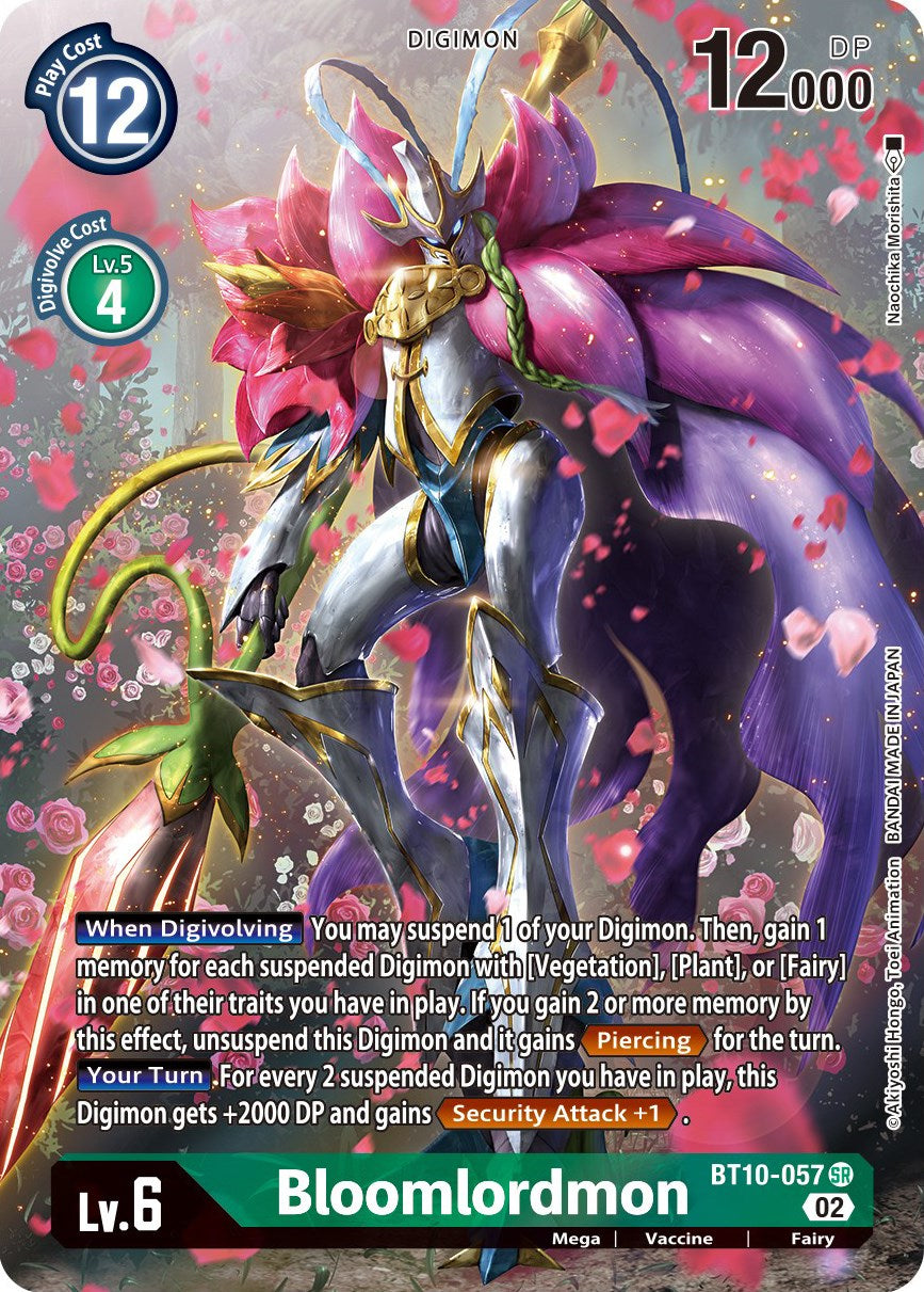 transparent business card sleeves Bloomlordmon (Alternate Art) [BT-10 - BT10-057 SR]
