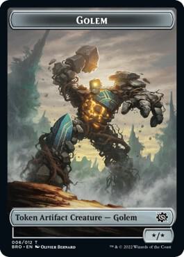 Powerstone // Golem Double-Sided Token (Back)