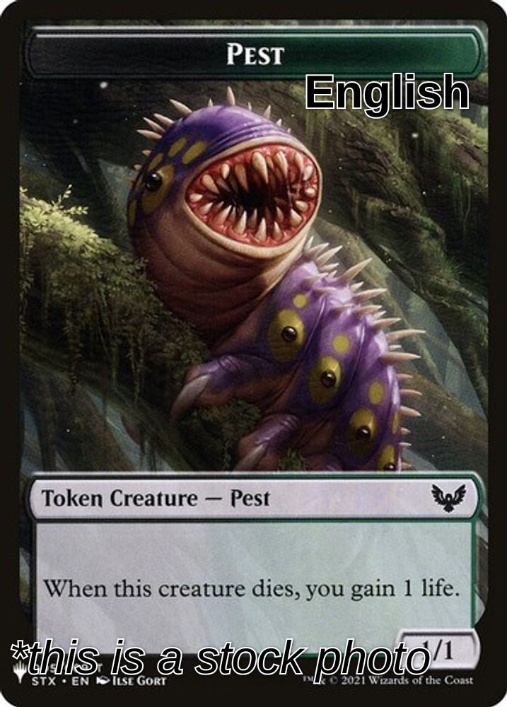 Pest // Emblem - Jace, Telepath Unbound Double-Sided Token