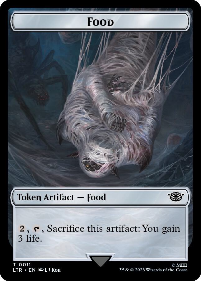 Human Soldier (0001) // Food (0011) Double-Sided Token (Back)
