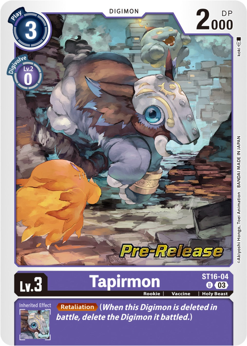digimon pre release cards ShogunGekomon [BT12-026] [Across Time Pre-Release Cards] – TokenMTG main image 0