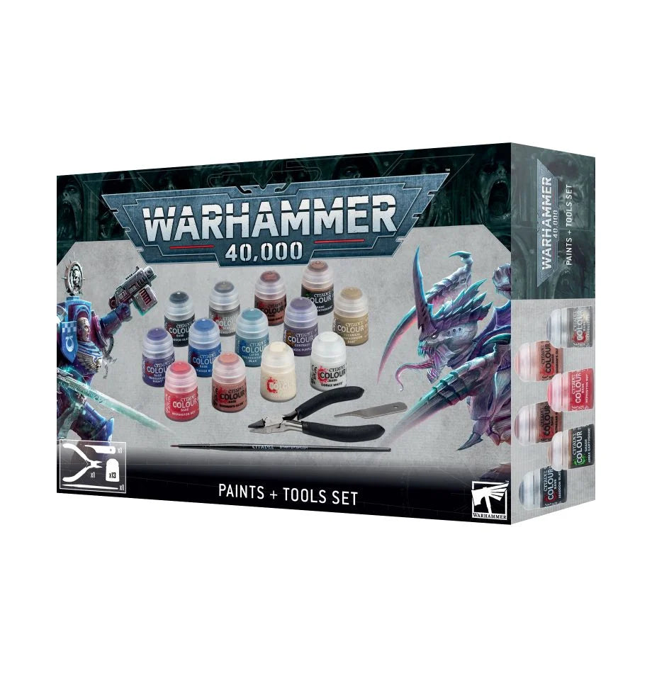 Wahammer: 40k Paints + Tools Set