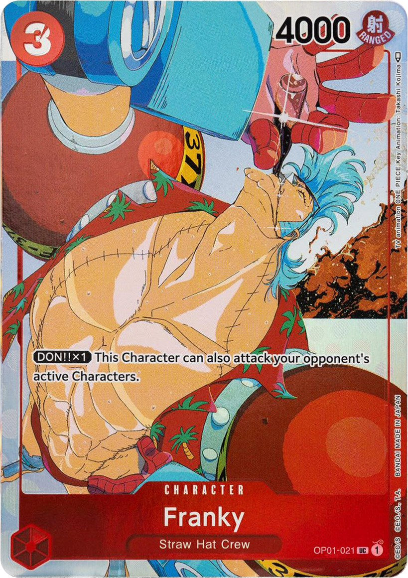 one piece card game gift Franky (Gift Collection 2023) [OP-PR - OP01-021 - Uncommon]
