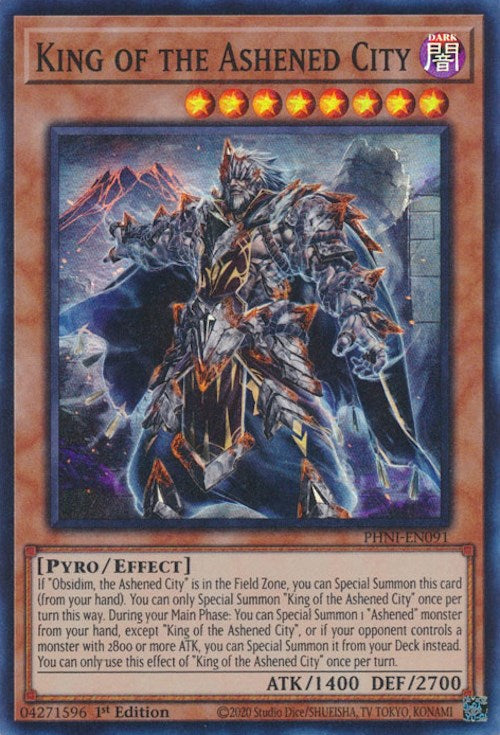King of the Ashened City [PHNI - PHNI-EN091 Super Rare]