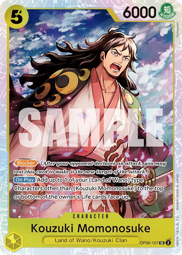 Kouzuki Momonosuke [OP06 - OP06-107 - Super Rare] - Wings of the Capta   PunkOuter Games