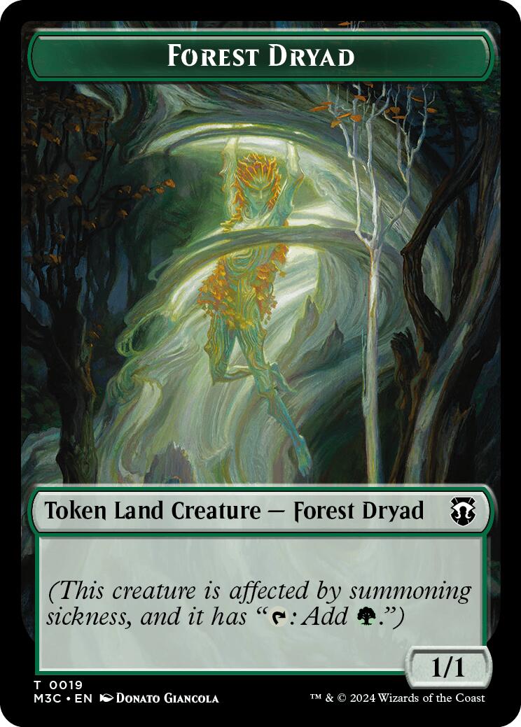 Forest Dryad // Emblem - Vivien Reid Double-Sided Token