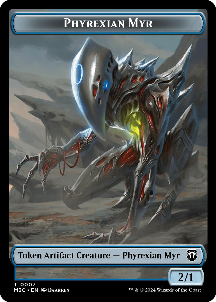 Phyrexian Myr (Ripple Foil) // Servo Double-Sided Token