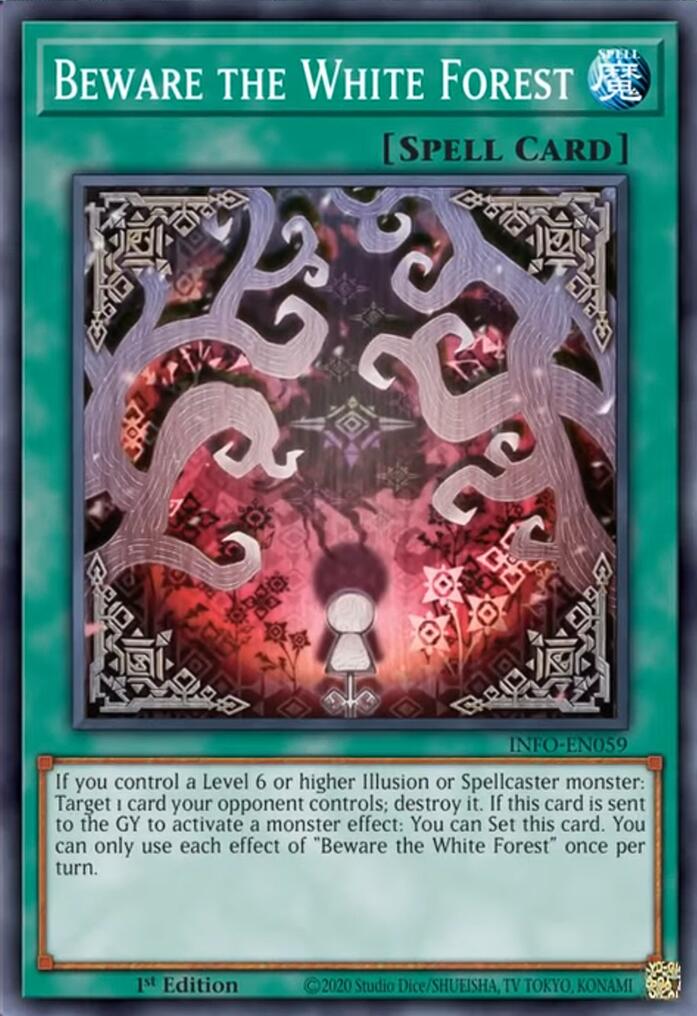 card games yugioh Beware the White Forest [INFO - INFO-EN059]