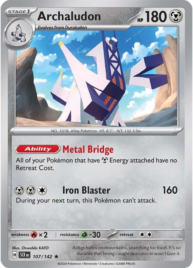 sv07 pokemon card list Archaludon - 107/142 [SCR - 107/142 - Rare]