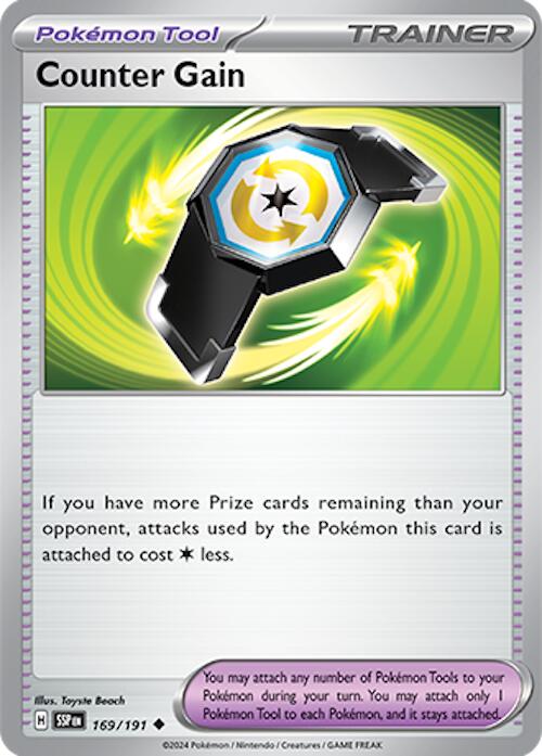 pokemon surging sparks cards prices Counter Gain [SSP - 169/191]