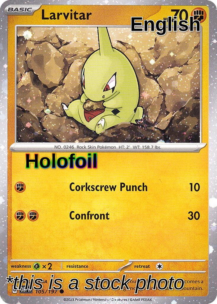 Larvitar - 105/197 (Cosmos Holo)