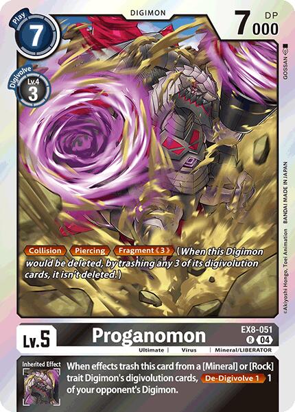 digimon card game ex08 Proganomon [EX-08 - EX8-051 R - Rare]