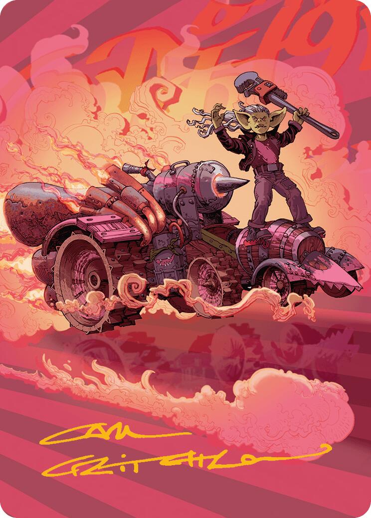 Burner Rocket Art Card (Gold-Stamped Signature)