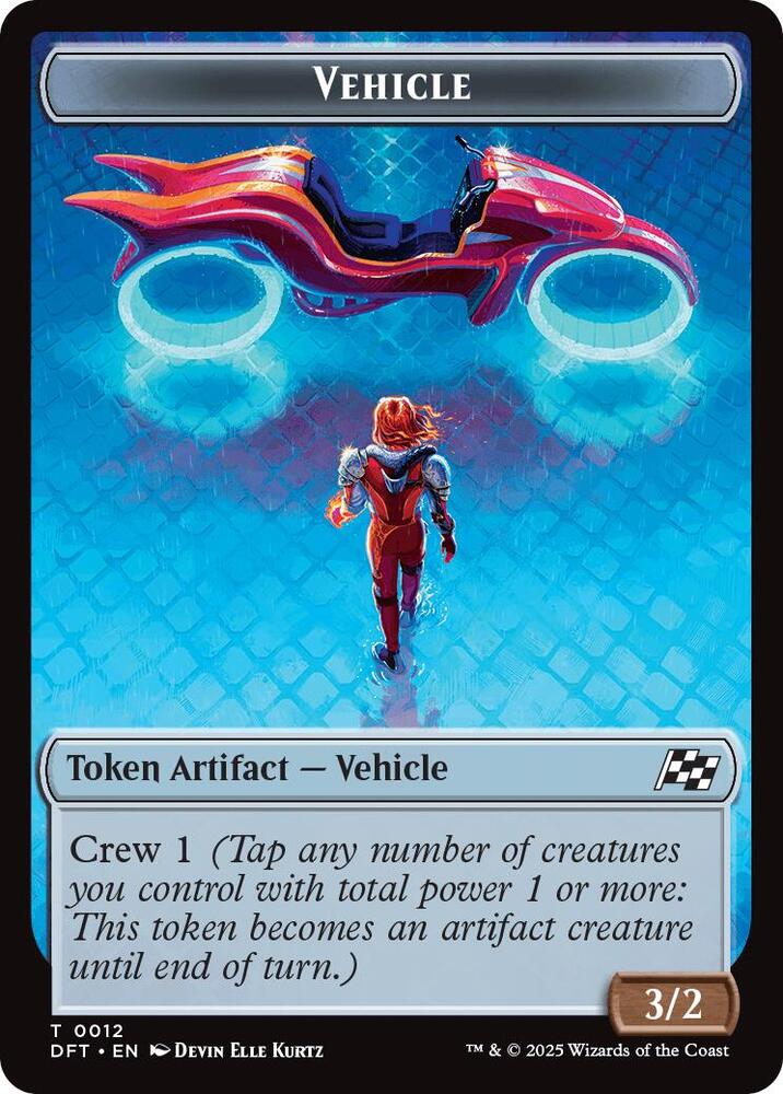 Emblem - Chandra, Spark Hunter // Vehicle Double-Sided Token (Back)
