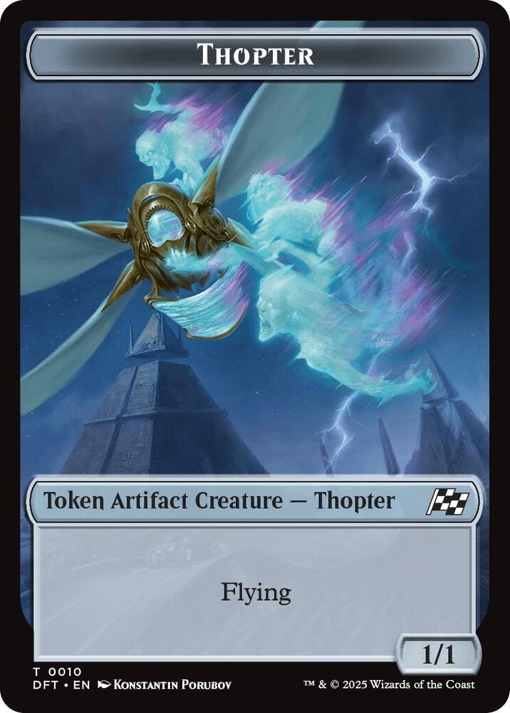 Golem (0014) // Thopter (0010) Double-Sided Token (Back)