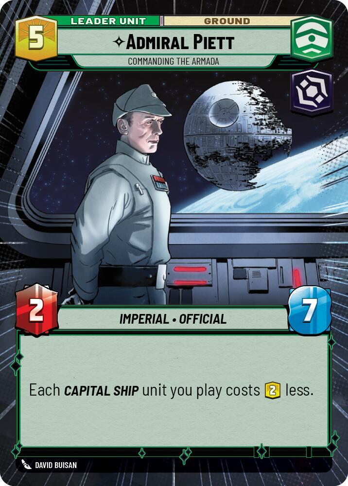 Admiral Piett - Commanding the Armada (Hyperspace) (Back)
