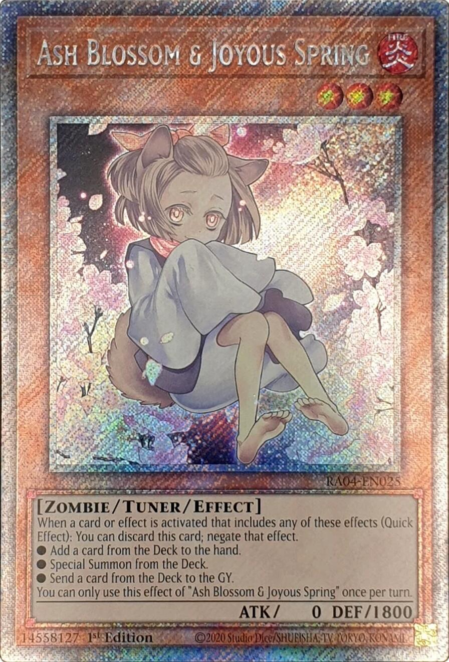 Ash Blossom & Joyous Spring (Alternate Art) (Platinum Secret Rare)