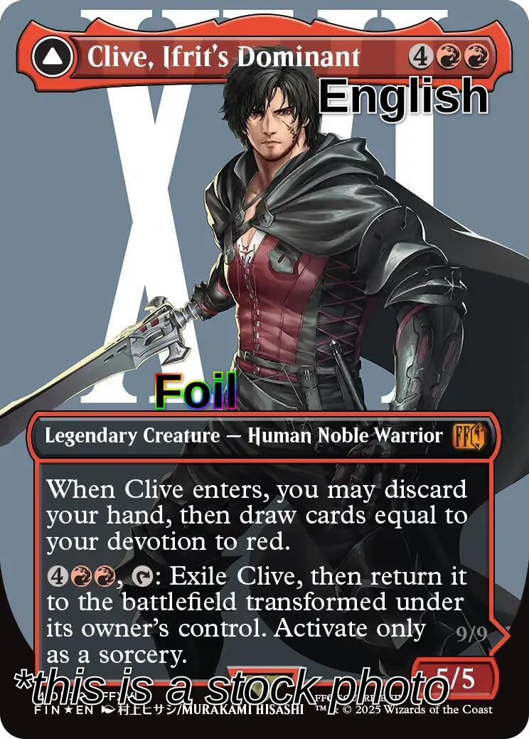 Clive, Ifrit's Dominant (Borderless) (Surge Foil) (0530)