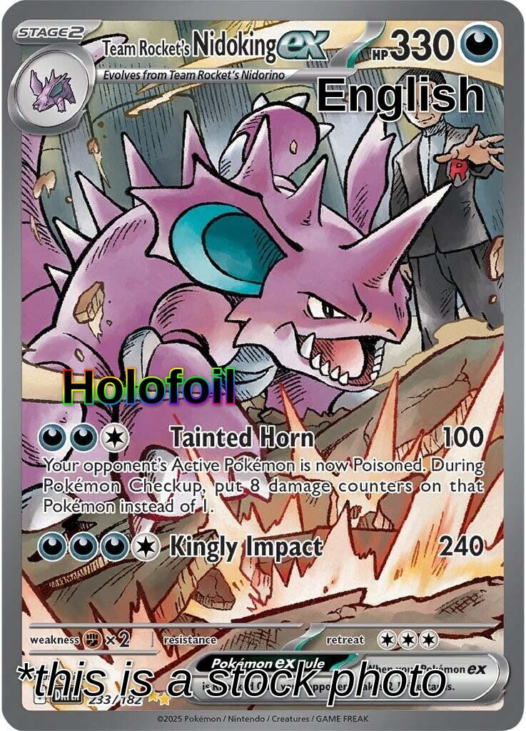 Team Rocket's Nidoking ex - 233/182