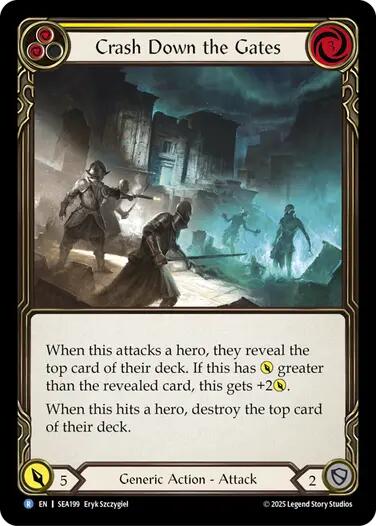 Crash Down the Gates (Yellow)