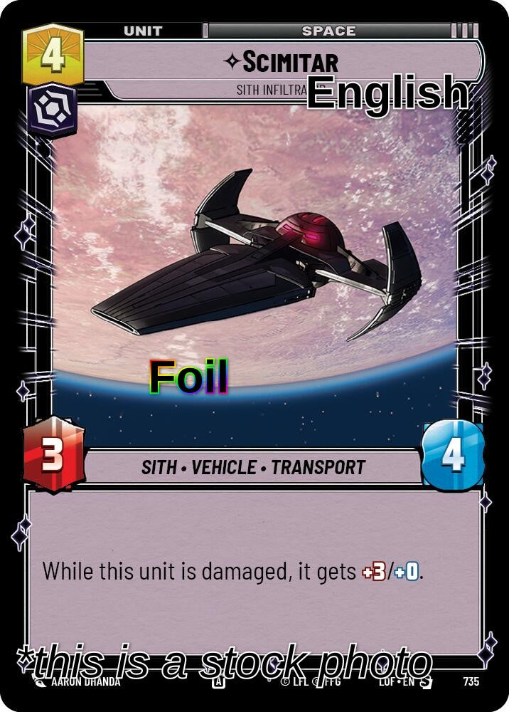 Scimitar - Sith Infiltrator (Foil)