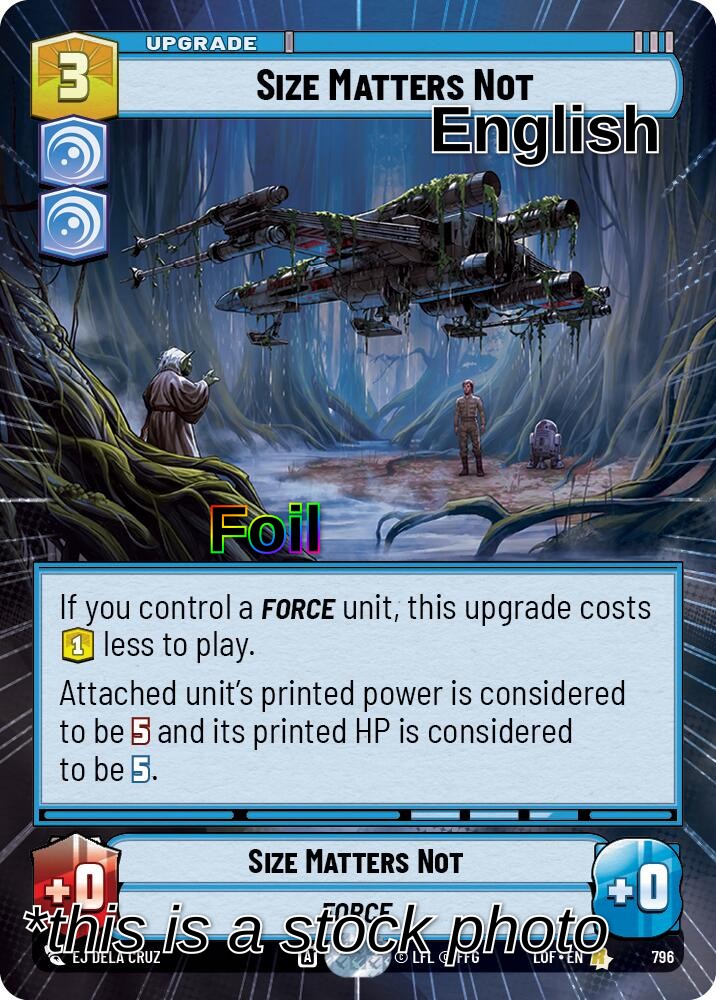Size Matters Not (Hyperspace Foil)