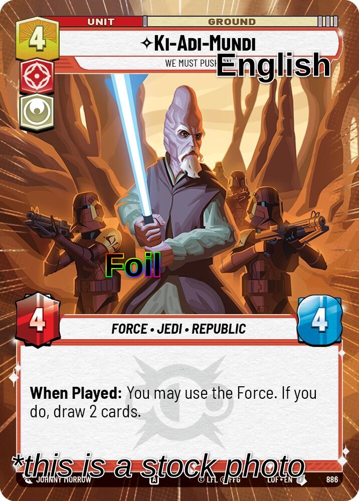Ki-Adi-Mundi - We Must Push On (Hyperspace Foil)