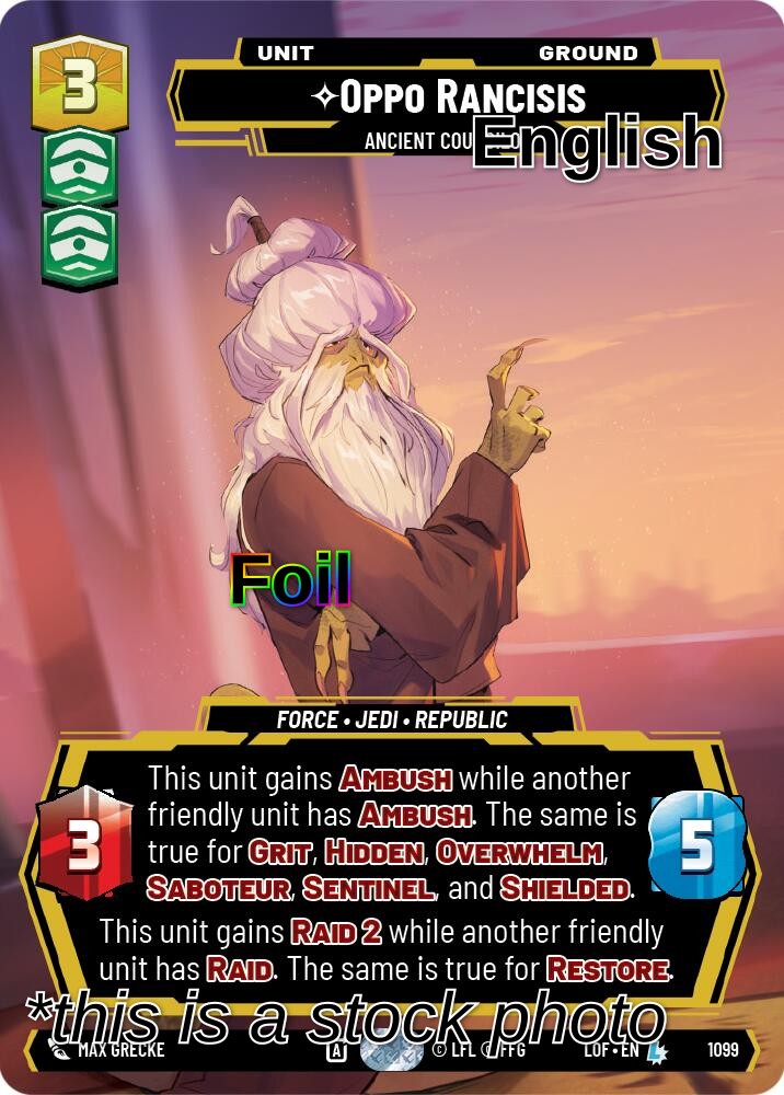 Oppo Rancisis - Ancient Councilor (Prestige Foil)