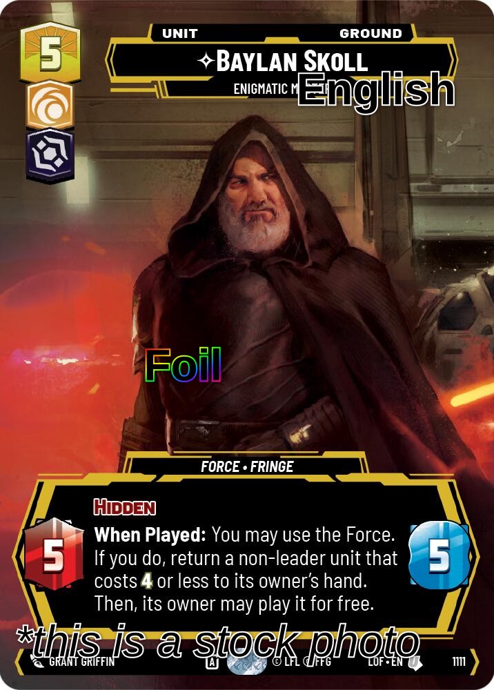 Baylan Skoll - Enigmatic Master (Prestige Foil)